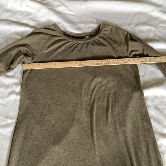 Mind over Matter gray shirt dress XL long sleeves cozy coverup beach pool - Picture 7 of 8